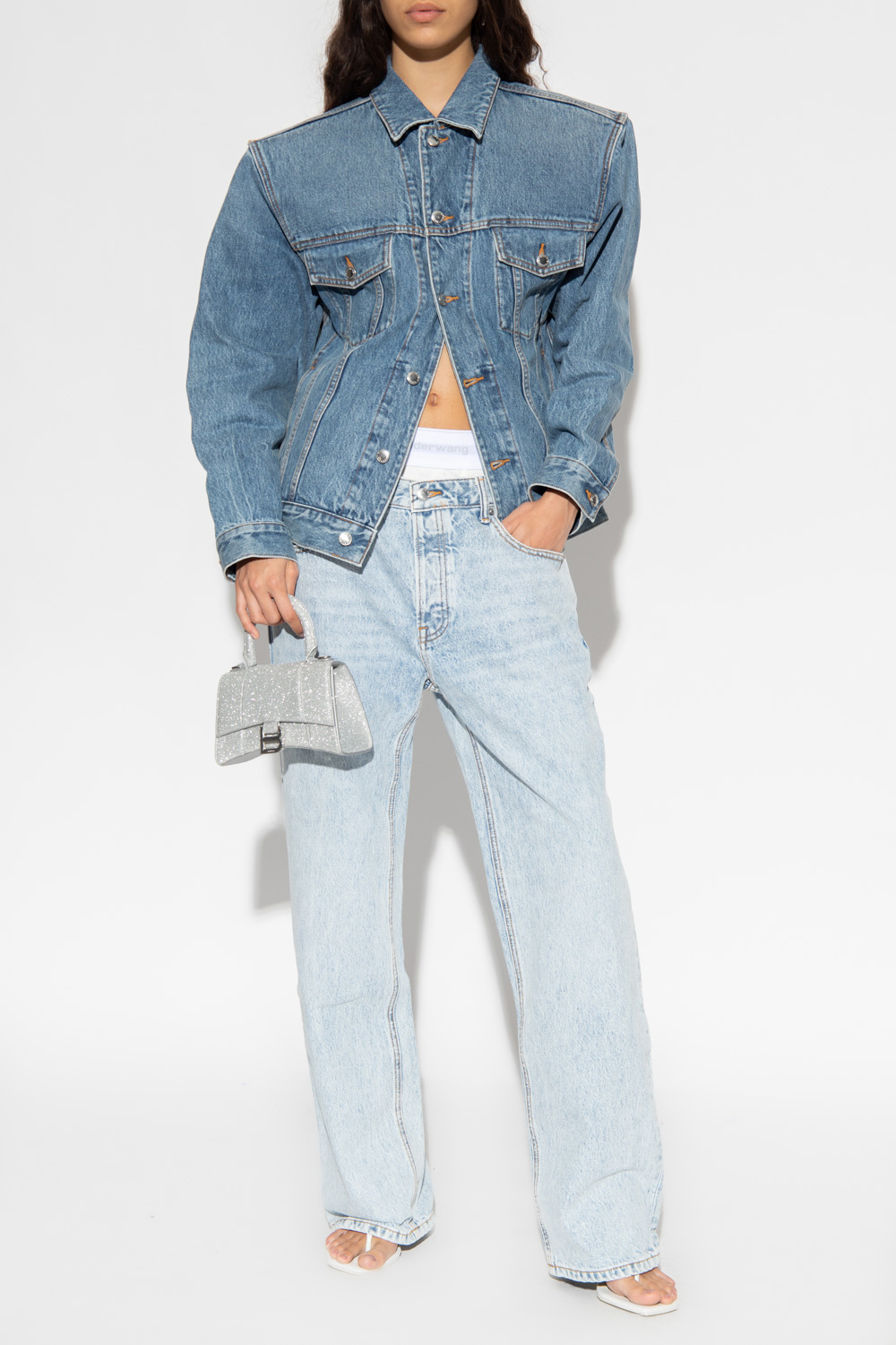 Alexander wang denim jacket sale